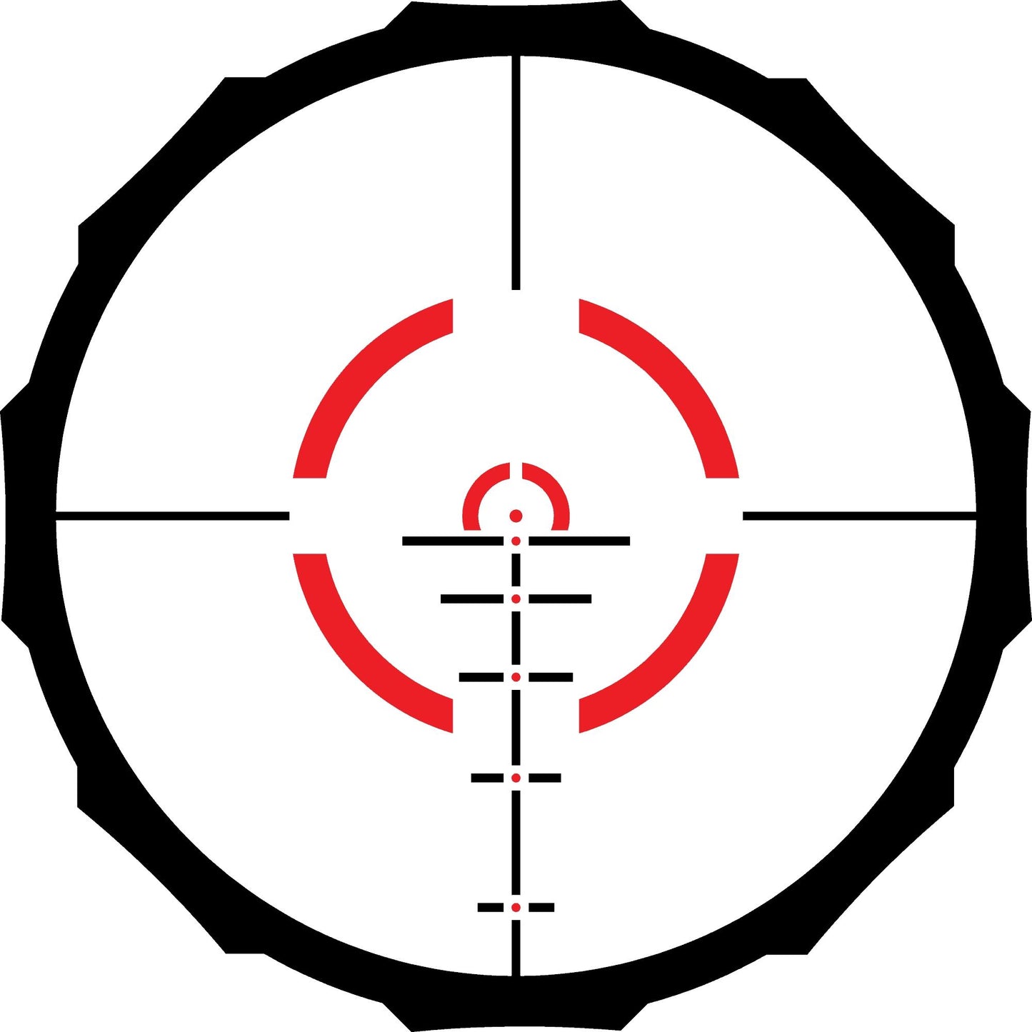 CT Hardline Pro Scope 1-6x24 COMPETITION Etched Illuminated 30mm Tube