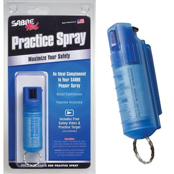 SABRE PEPPER SPRAY .54 OZ PRACTICE CANISTER HARDCASE