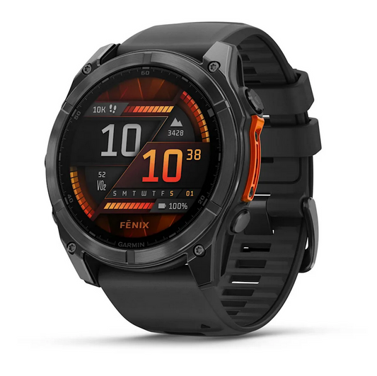 fenix 8 – 51 mm, AMOLED  Slate Gray with Black Silicone Band