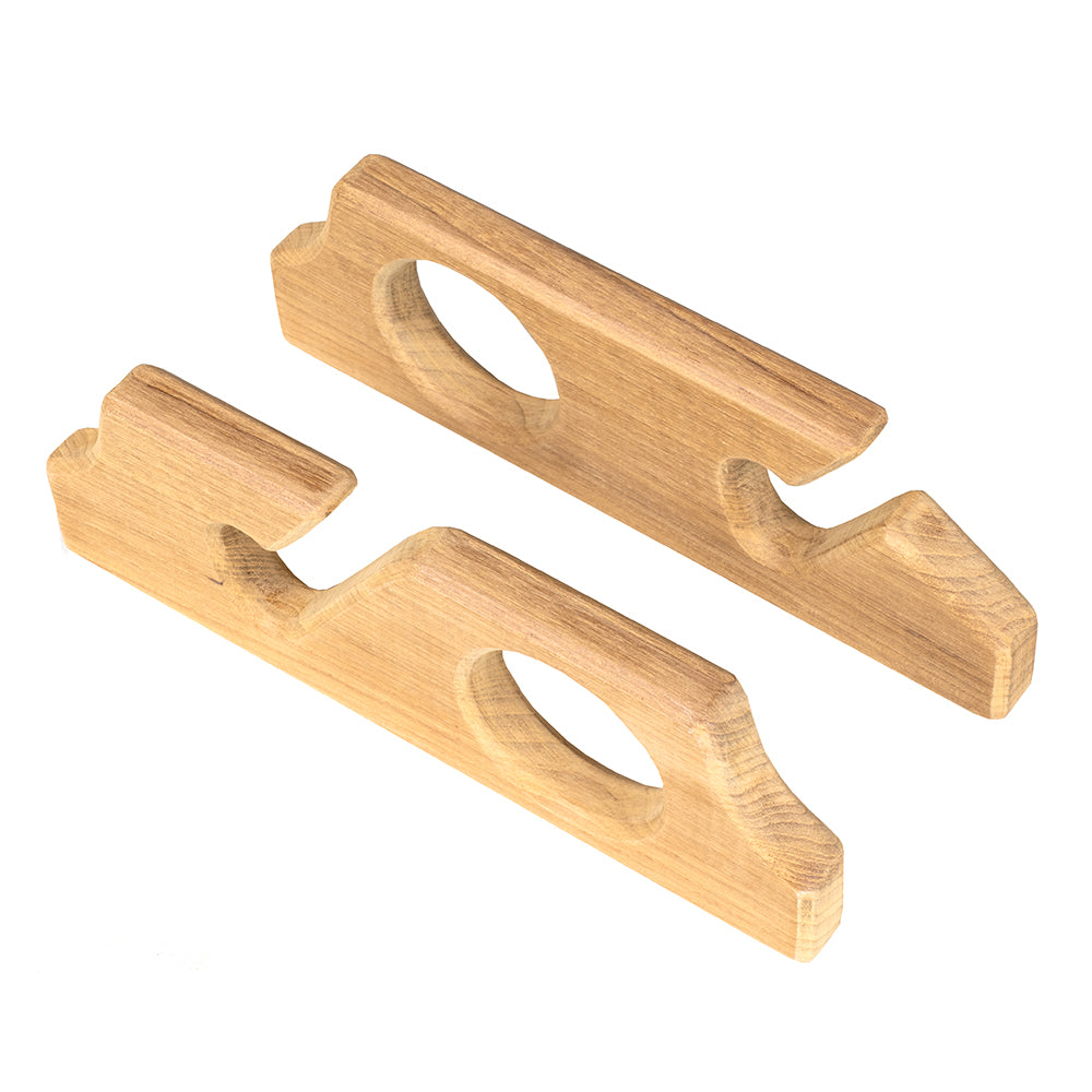 Whitecap Teak Two-Rod Storage Rack - Pair [60610]