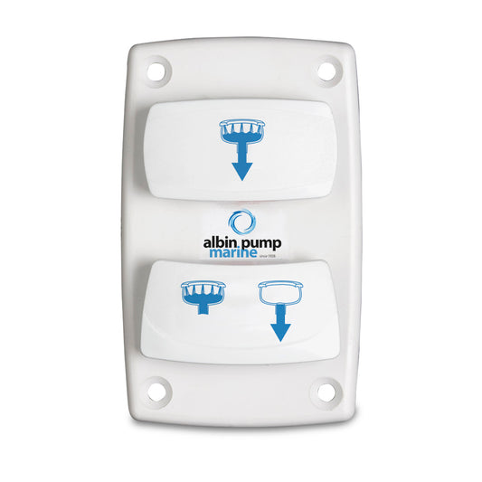 Albin Group Marine Control Silent Electric Toilet Rocker Switch [07-66-025]