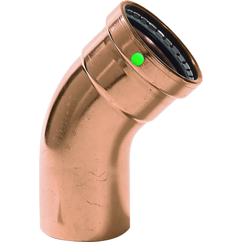 Viega ProPress - 2-1/2" - 45 Copper Elbow - Street/Press Connection - Smart Connect Technology [20668]