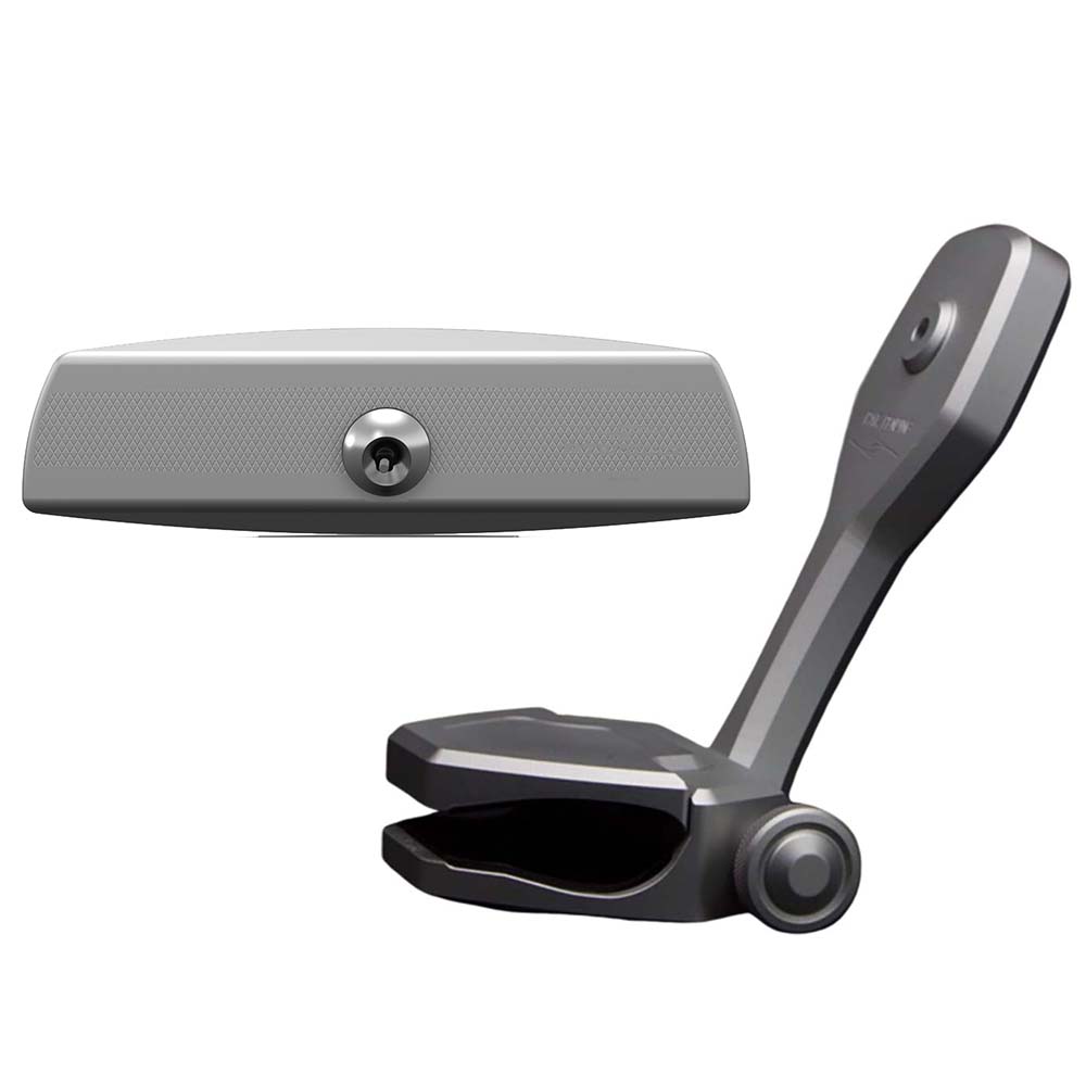PTM Watersports Mirror/Bracket Kit w/VR-140 Elite Mirror  ZXR-320 (Titanium Grey) [P12848-1320TEBGR]