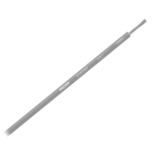 Pacer Grey 12 AWG Primary Wire - 25  [WUL12GY-25]