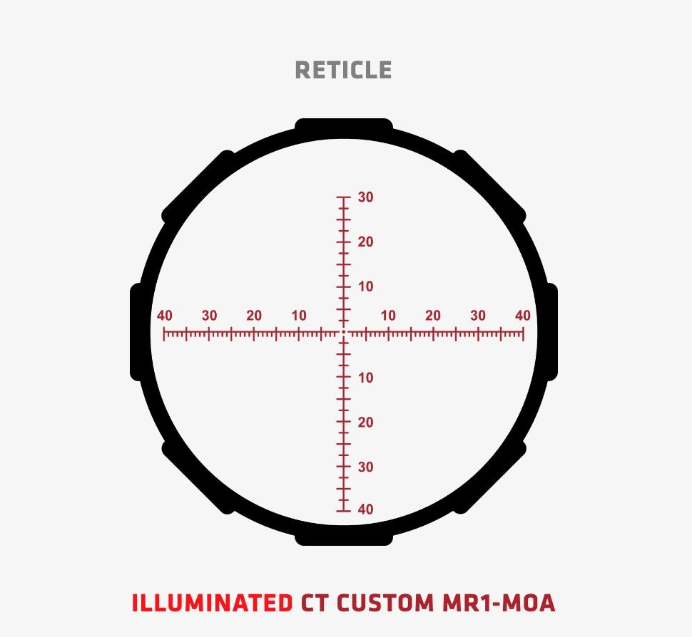 CT Hardline Pro Scope 4-16x50 MR1-MOA Illuminated 30mm Tube FFP