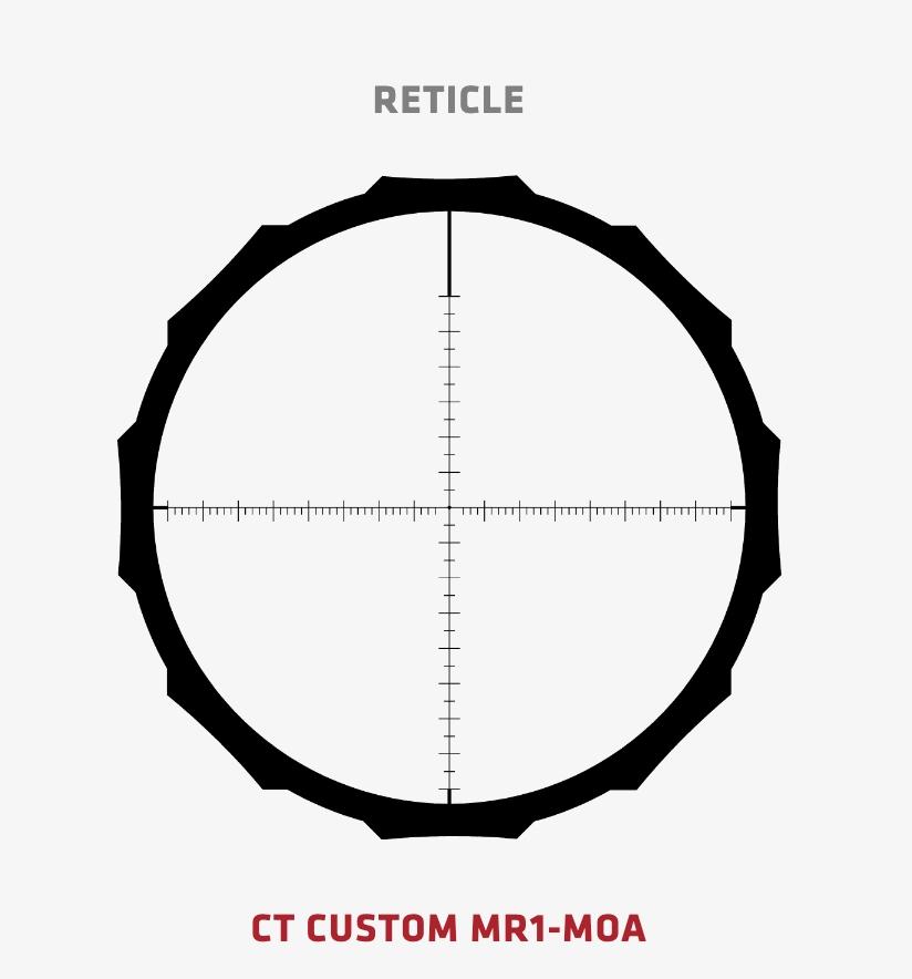 CT Hardline Pro Scope 3-12x42 MR1-MOA 30mm Tube