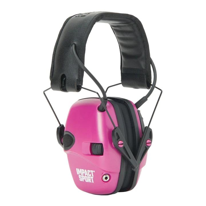 EARMUFF IMPACT SPORT PINK (W/Y) ADULT SMALL