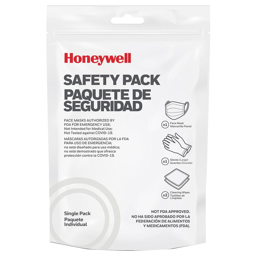 Honeywell Safety Single Pack - Face Mask Gloves & Cleansing Wipes