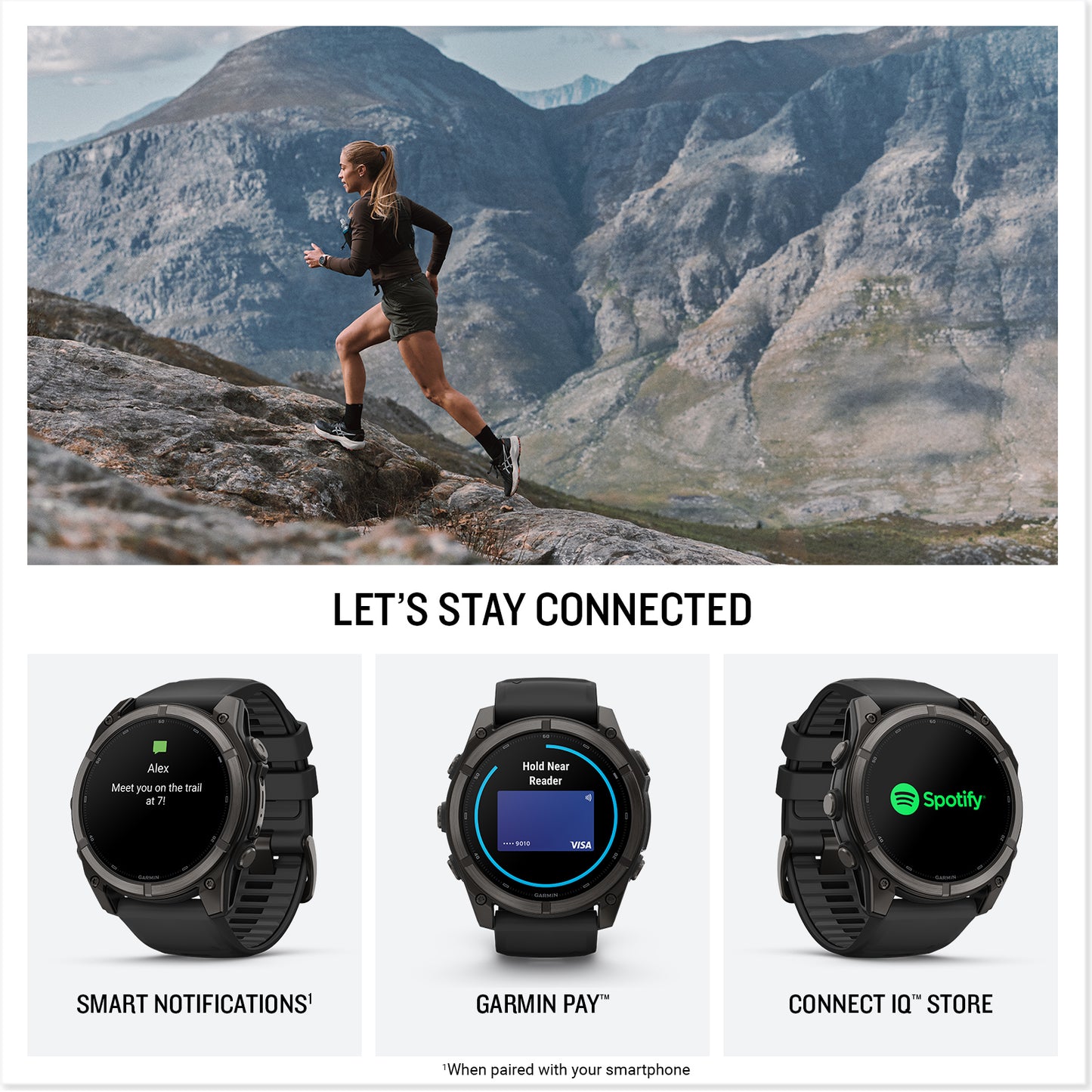 fēnix® 9 – 51 mm
Carbon Gray DLC Titanium with Black Silicone Band image 4