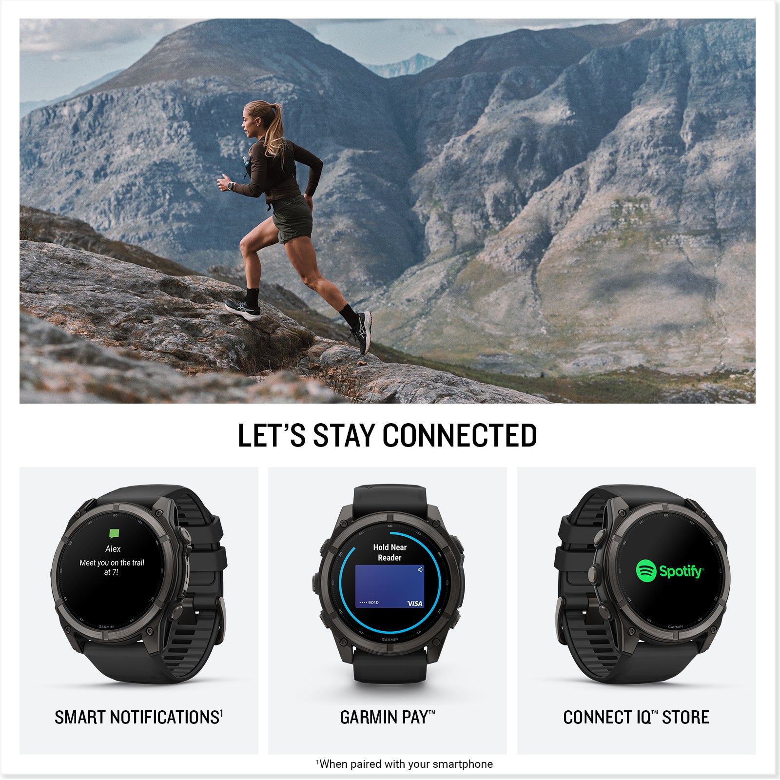fēnix® 9 – 51 mm
Carbon Gray DLC Titanium with Black Silicone Band image 4