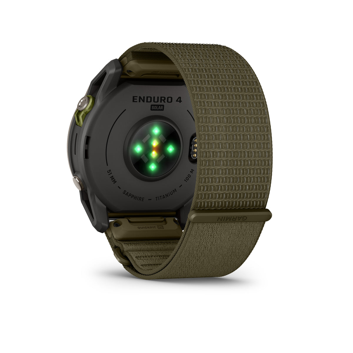 Enduro™ 4
Titanium with dark olive ComfortFit fabric band image 3