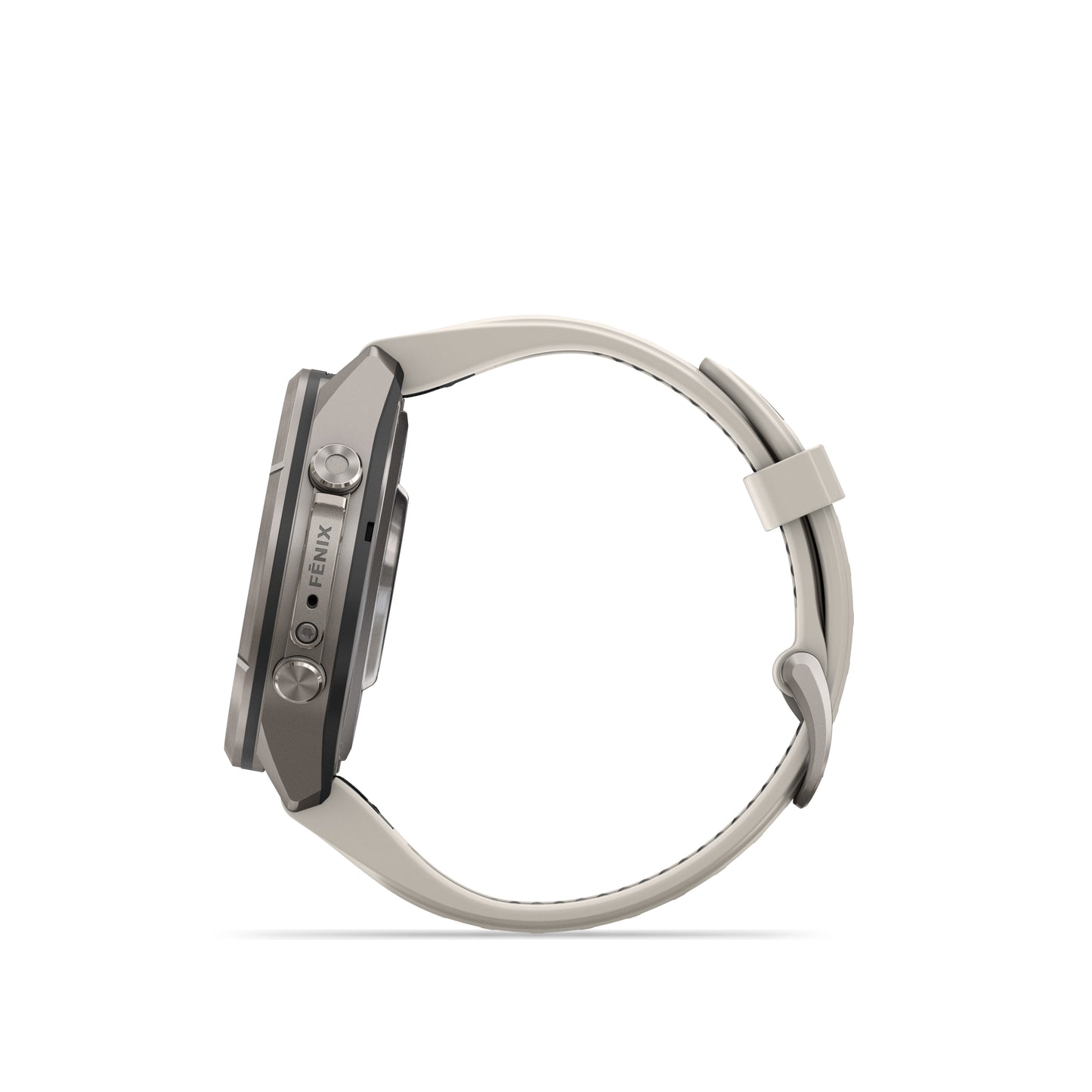 fēnix® 9 Pro – 43 mm
Titanium with Fog Gray/Dark Sandstone Silicone Band image 4