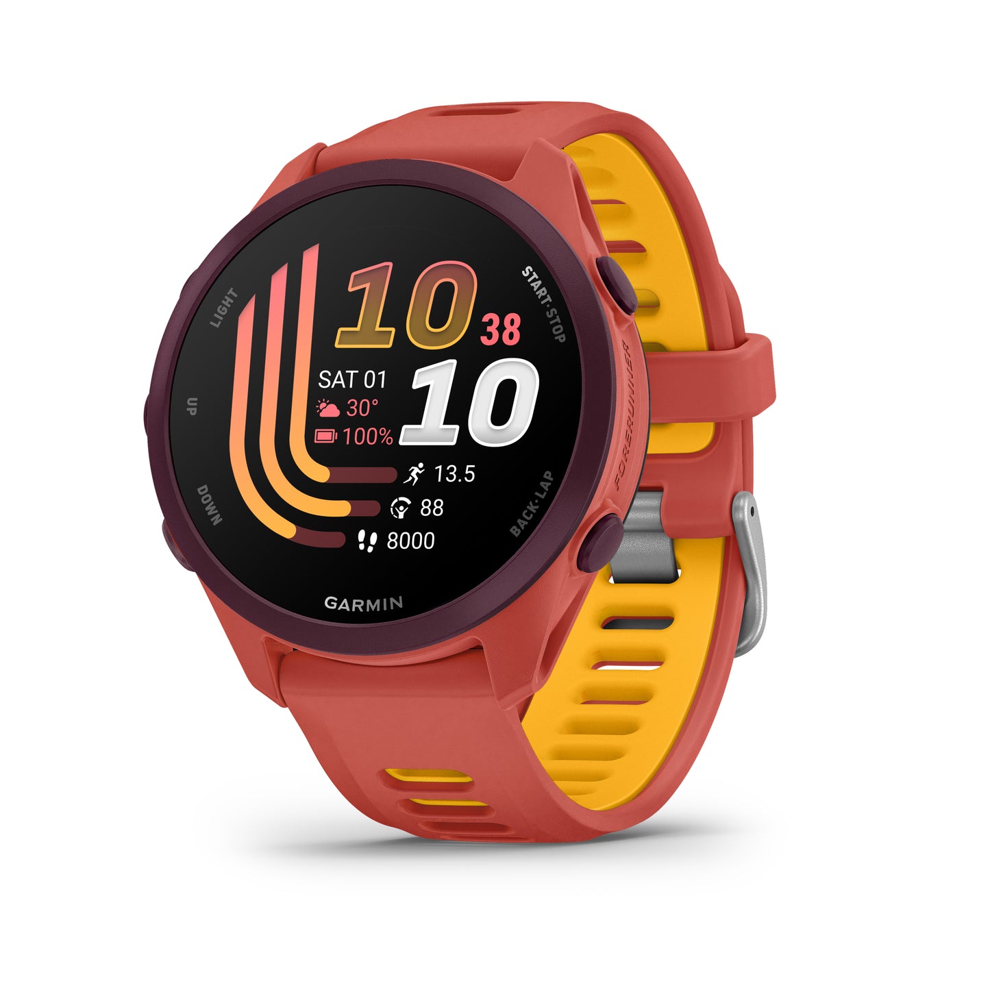 Forerunner® 170 Music, Red Pink/Mango image 1