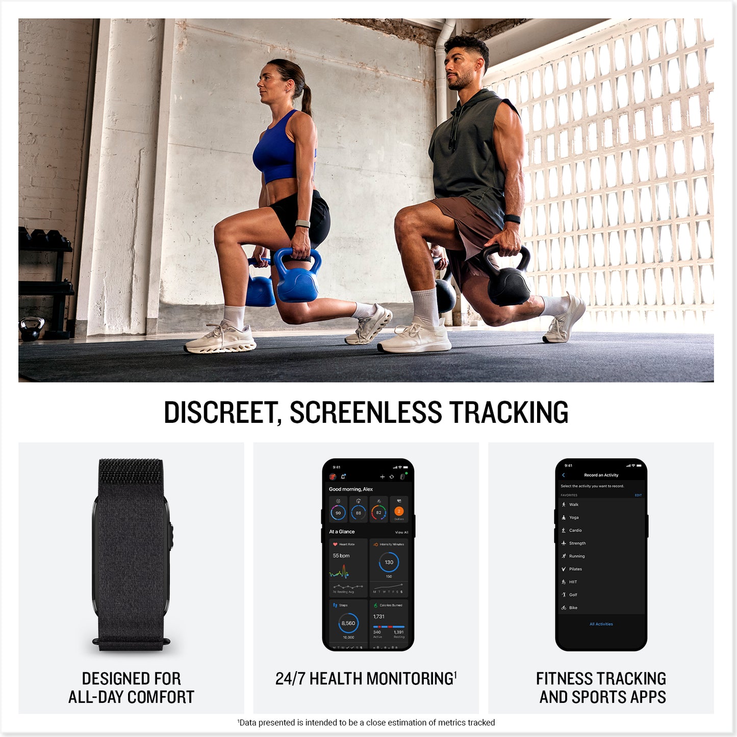 CIRQA™ Smart Band, Black, L-XL image 5