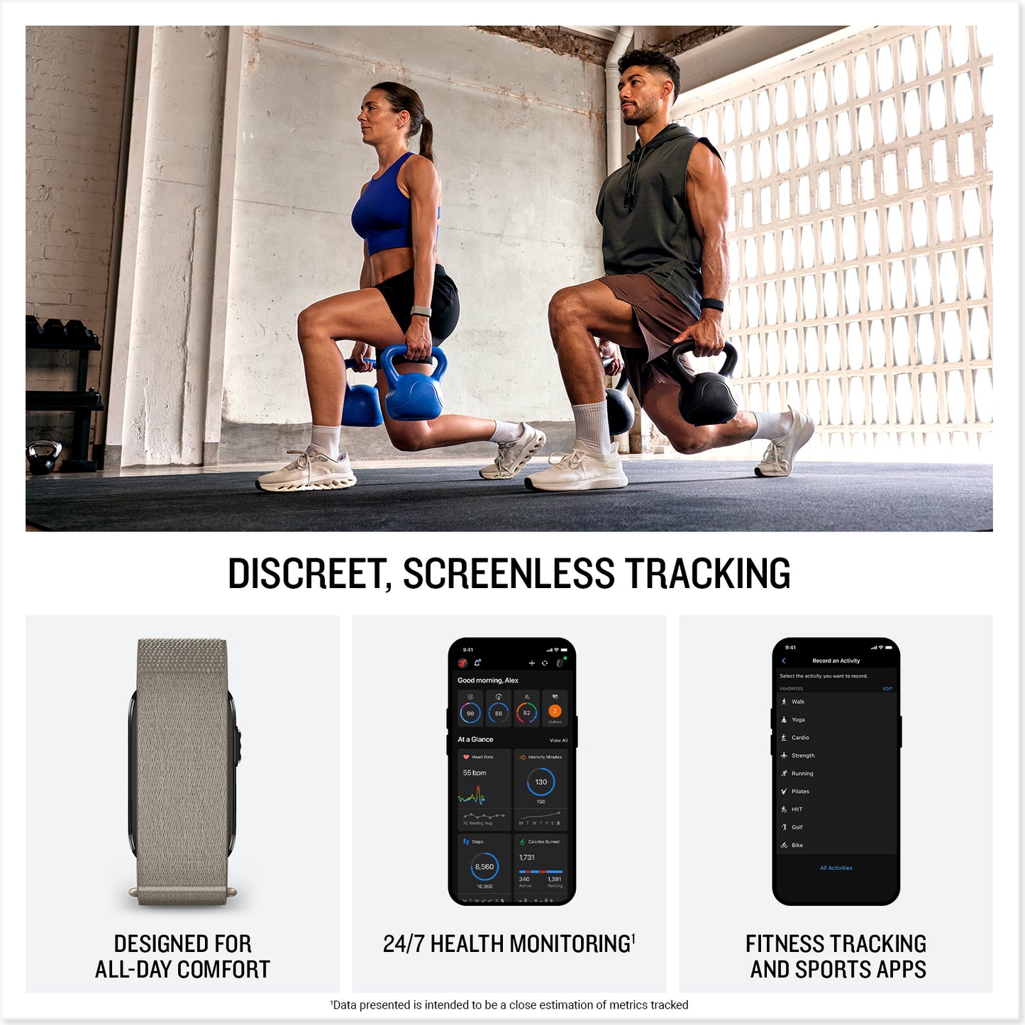 CIRQA™ Smart Band, French Gray, S-M image 5