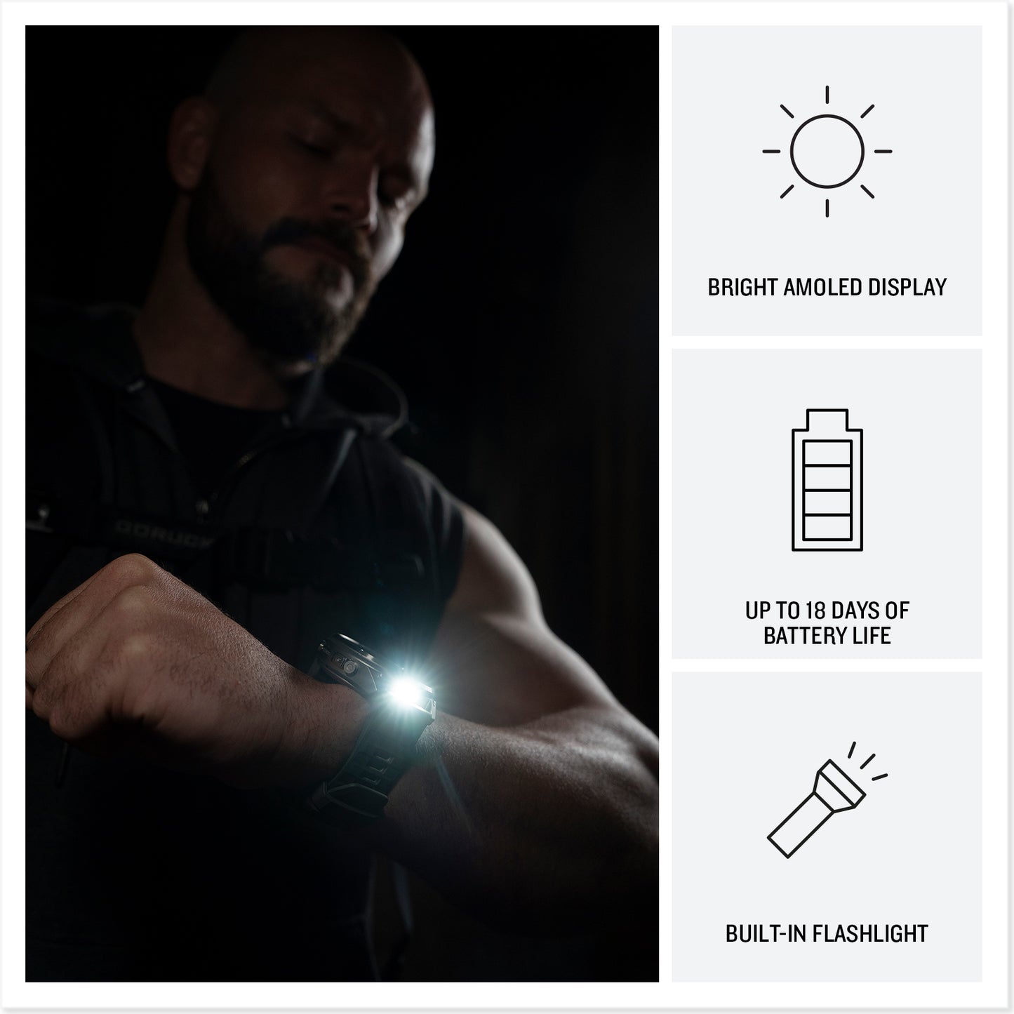 fēnix® 9 Pro – 47 mm
Titanium with Graphite/Black Silicone Band image 6
