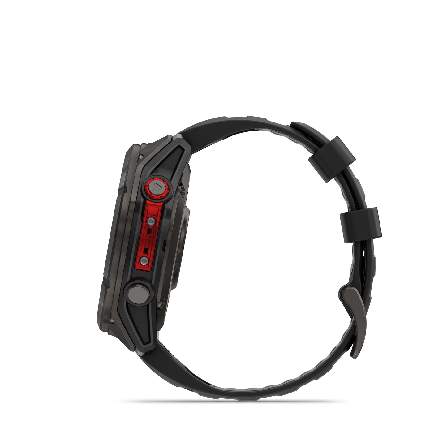 fēnix® 8 Pro – 51 mm, MicroLED
Sapphire, Carbon Gray DLC Titanium with Black/Pebble Gray Silicone Band image 5