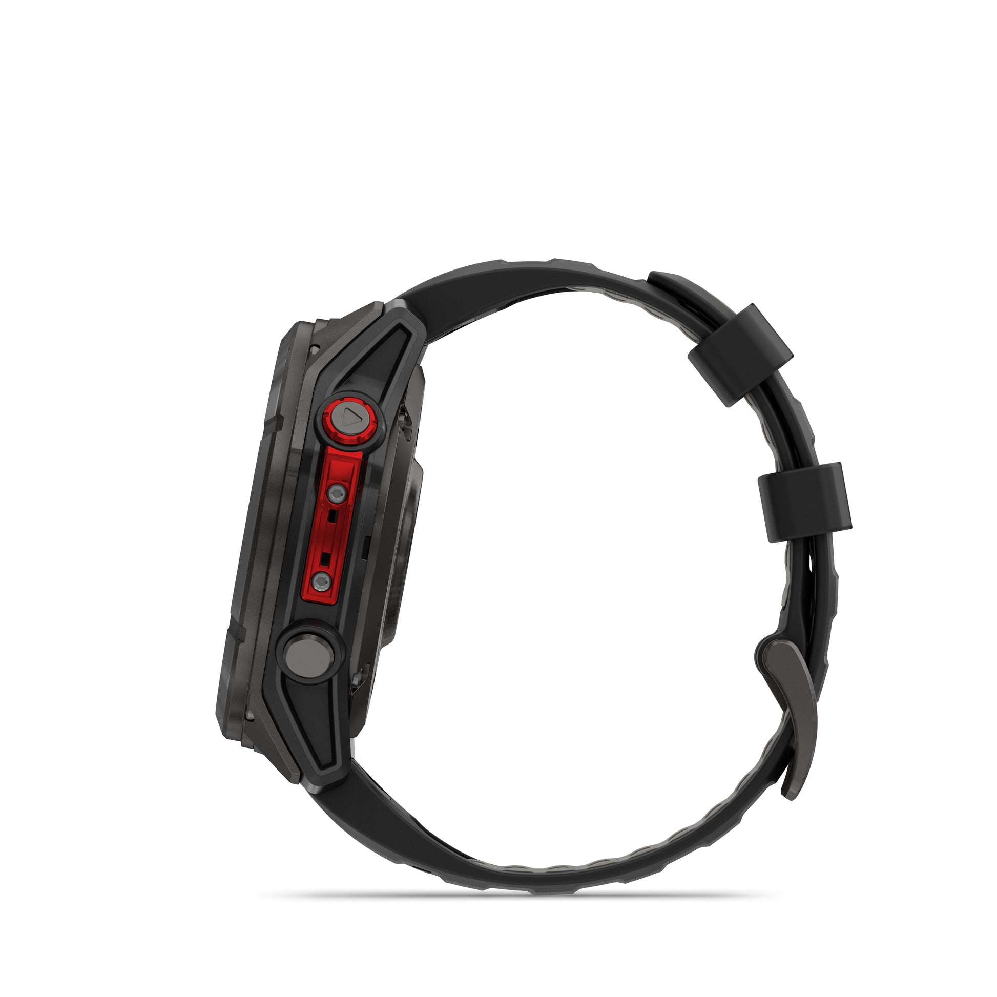 fēnix® 8 Pro – 51 mm, MicroLED
Sapphire, Carbon Gray DLC Titanium with Black/Pebble Gray Silicone Band image 5