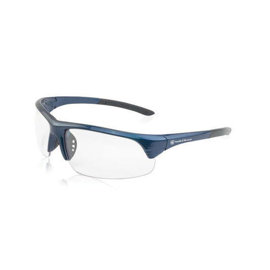 Corporal Half Frame Shooting Glasses Blue/ Clear Lens