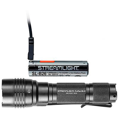 ProTac HL-X USB - 18650 USB battery USB cord and holster - Box