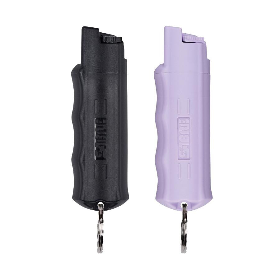 Sabre Red Pepper Spray with Key Ring 2-Pack Black/Lavender
