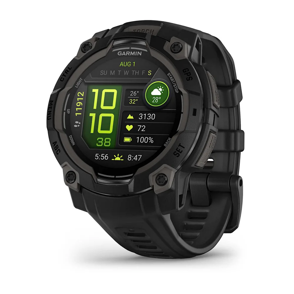 Instinct® 3 – 45 mm, AMOLED  Black with Black Band