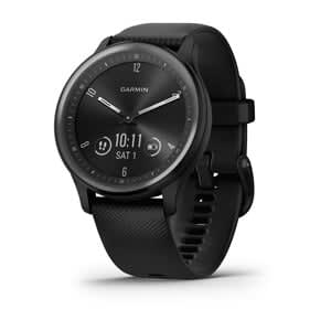 vívomove® Sport, Black Case and Silicone Band with Slate Accents