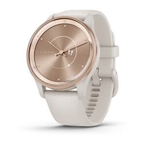 vívomove® Trend, Peach Gold Stainless Steel Bezel with Ivory Case and Silicone Band