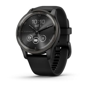 vívomove® Trend, Slate Stainless Steel Bezel with Black Case and Silicone Band