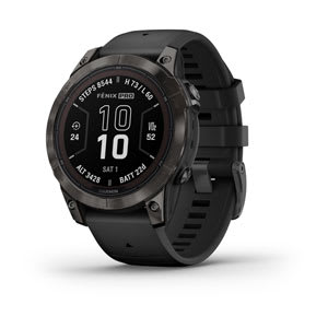 fēnix® 7 Pro – Sapphire Solar Edition, Carbon Gray DLC Titanium with Black Band