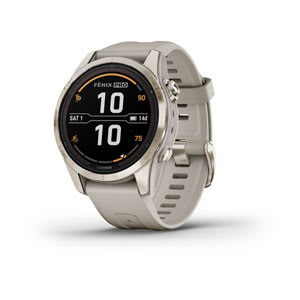 fēnix® 7S Pro – Sapphire Solar Edition, Soft Gold with Light Sand Band