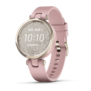 Lily® - Sport Edition, Cream Gold Bezel with Dust Rose Case and Silicone Band