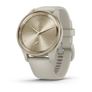 vívomove® Trend, Cream Gold Stainless Steel Bezel with French Gray Case and Silicone Band